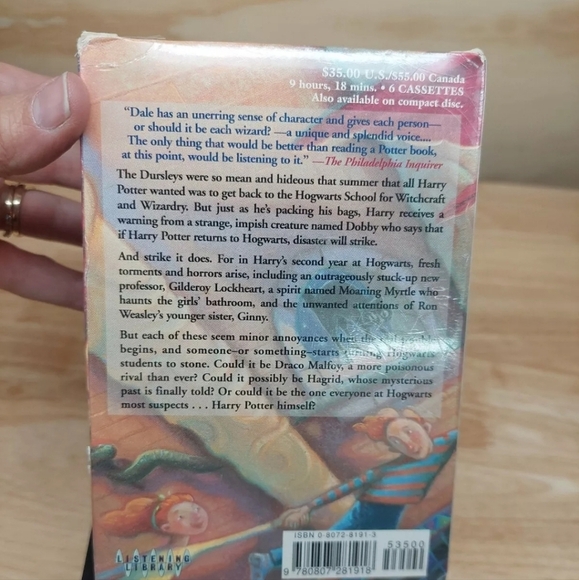 Vintage NOS Deadstock Harry Potter & The Chamber of Secrets Casset Tapes/ Player - Picture 7 of 7